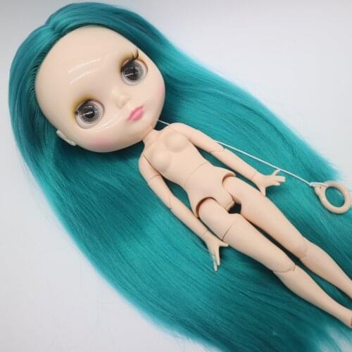 Joint body Nude blythe Doll Factory doll green hair ,Suitable For DIY Change BJD Toy For Girls 06221