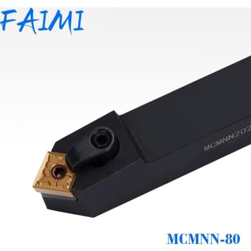 MCMNN1616H12-80 Cylindrical Turning Tool CNC Lathe MCMNN2020K12-80 50 Degree Tool Cutting Angle External Turning Tool Holder