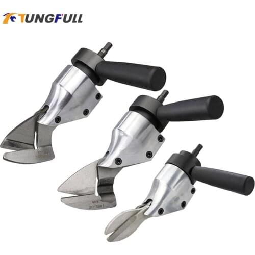 Metal Sheet Scissors Head for Electric Drill Chuck Iron Shears Plastic Cloth Wool Wire Mesh Cutter Air Screwdriver Use