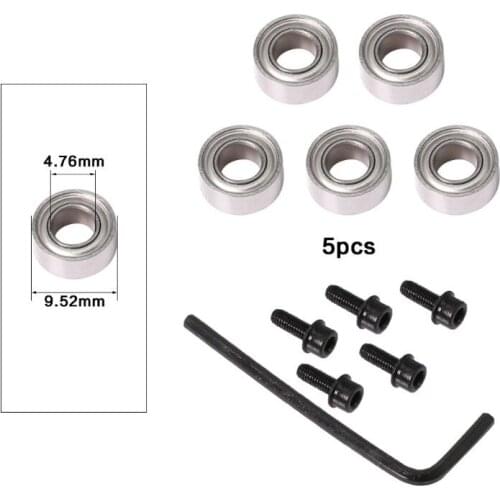 Durable Steel Bearings Accessories Kit Fits for Milling Cutter Heads and Shank Carpentry Cutting Tool