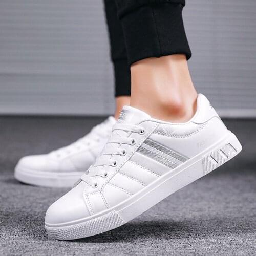 2021 New Low-Top Mens Board Shoes Campus Students Mens Casual Shoes Summer Korean Youth White Shoes