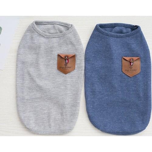 Summer New Teddy Dog Thin Vest Pet Dog Clothes Dog Shirt