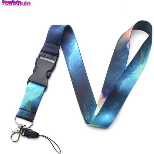 R81 Ransitute Starry Sky Mobile Phone Strap Neck Lanyard Key ID Card Mobile Phone USB Bracket Lanyard Ribbon