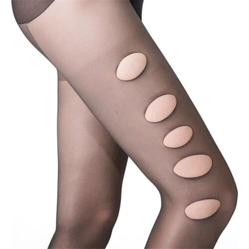 Sexy Free Cut Ladies thin Stockings Nylon High Elastic Tights Summer Anti-hook Pantyhose Slim High Waist Pineapple Stockings