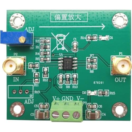Voltage amplifier DC offset amplifier module Offset adjustment amplification 10 times amplification