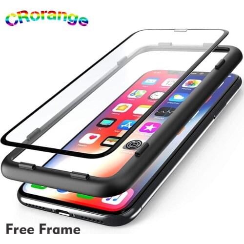 2021 hot for iphone 12 pro max screen protector free frame full cover tempered glass for iPhone 7/8 Plus ixs max/ xr i11 Pro Max