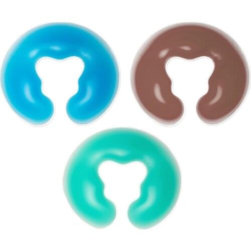 1Pcs Soft Silicon Spa U Shape Massage Pillow Spa Gel Pad Face Relax Body Massage Cradle Cushion Health Care