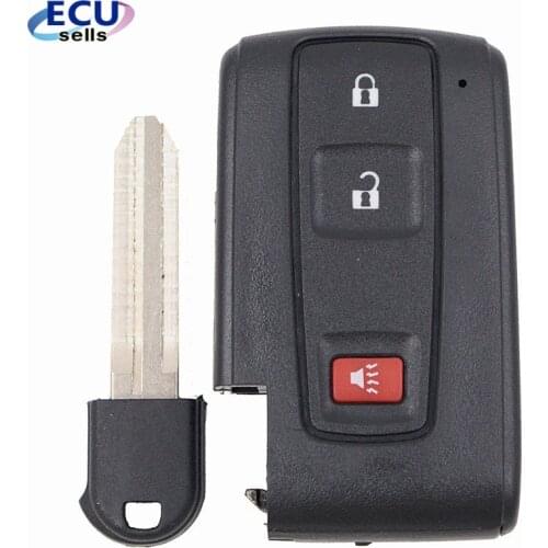 10pcs*New Keyless Smart Remote Key Shell Case Fob 2+1Button for Toyota Prius 2004-2009