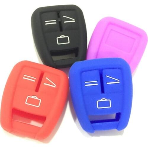 12 color Silicone rubber car key cover case for Opel Astra Zafira Vauxhall Vectra Omega 2 3 Buttons Remote key