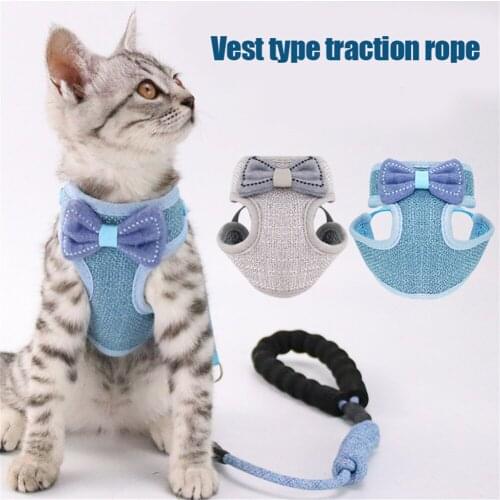 Cat Bow Shape Leash Automatic Retractable Rope Pet Tractor Chain Pets Supplies Walking Drop Shipping Cat Accessories