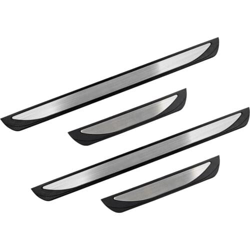 LFOTPP Car Stainless Steel Door Sill Cover For Kamiq UK 2020/Scala UK 2019 2020 Auto Door Sill Trim Strip Auto Accessories 4 Pcs