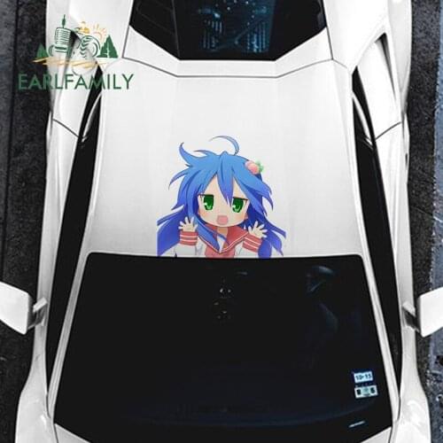 EARLFAMILY 43cm x 41.3cm For Lucky Star Car Stickers Scratch-Proof Decal Waterproof Sticker Vinyl Material Personality Decor