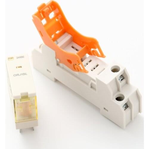 ELEWIND ORJ1SL 1Set or 2 Set Intermediate relay small electromagnetic relay 12A With light