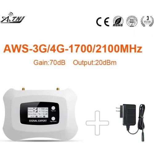 Global frequency !AWS1700mhz 3g 4g mobile signal booster/cell phone signal repeater amplifier for 3G 4G LTE Only booster device