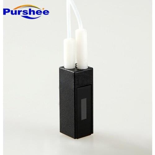 Quartz flow cuvette with M6 threaded connectors(400ul)