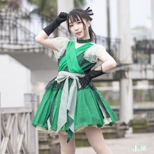 Lovelive sunshine Hop Stop Nonstop Matsuura kanan Cosplay Costume Women Cute Dress Halloween Carnival Unforms Custom Made