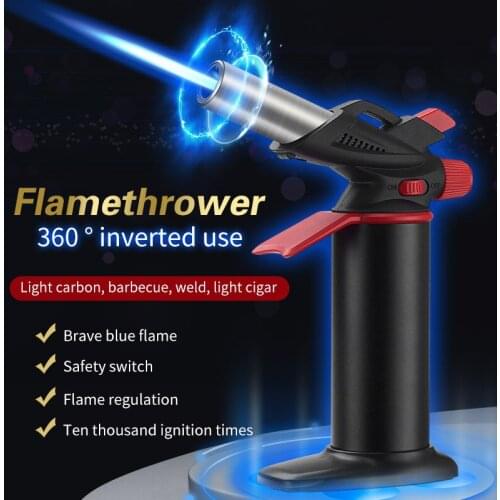 Can Be Reinstalled Inflatable High-grade Spray Gun Welding Gun 360 Degree Rotating Straight Into The Lighter Soplete Cocina