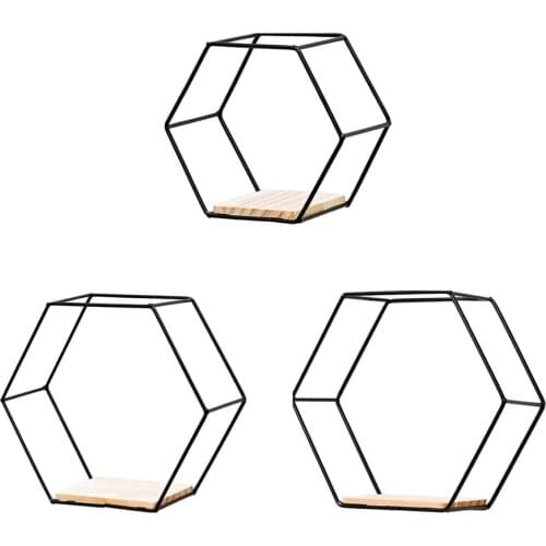 Wall Rack Natural Wood Frame Floating Shelves Storage 1 Sets 3 Sizes Home Organizers DIY Indoor Craft Hanging Shelf Decoration