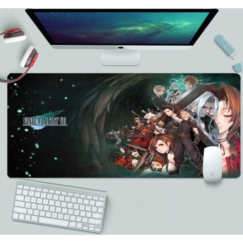 Final fantasy Rubber Mouse Mat Rubber Gaming Mousepad XL Large Gamer Keyboard PC Desk Mat Takuo Computer Tablet Mouse mat