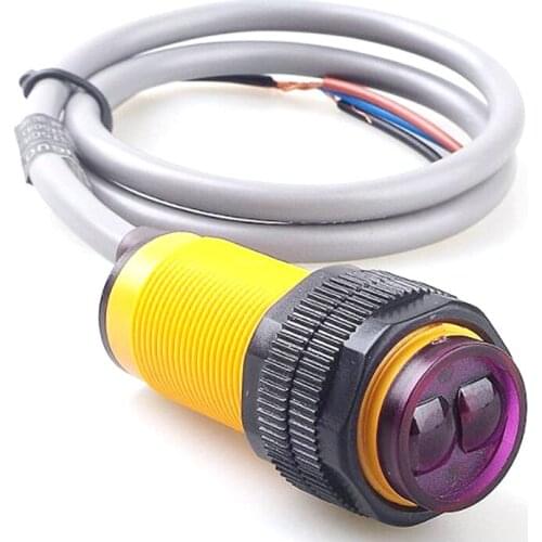 Smart Car Robot E18-D80NK Infrared Obstacle Avoidance Photoelectric Sensor Proximity Switch 3-80cm Detection Range Adjustable