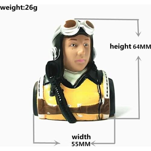 WWII Pilot Figure - yellow Special Offer RC model parts doll doll
