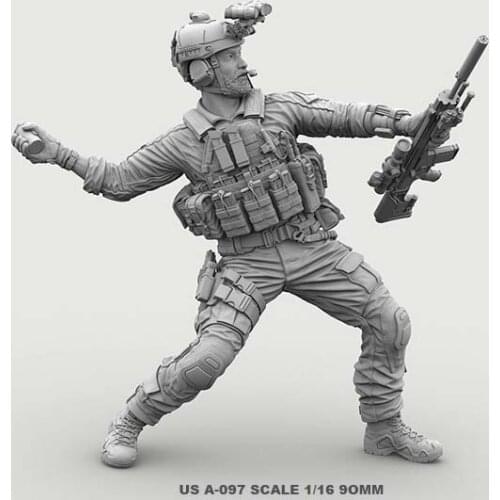 1/16 USA Resin Soldier Figure Kits Special forces Model Colorless And Self-assembled A-97