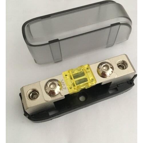 10pcs/lot Good Quality Car Audio Amplifier Nickel Plated Mini ANL Fuse Holder with Fuse 20A