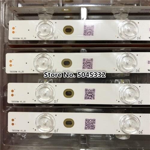 16pcs/set LED backlight strip Array for tx-55dx600e 55dx603e 55dx653e TB5509M TX-55AX630B 55AX630E 55DX600B LB55070 V2 V3 550TV0