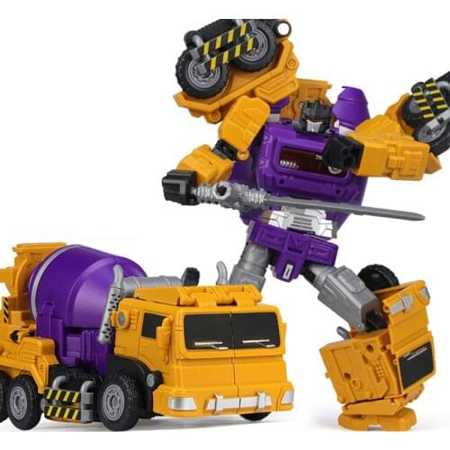6 IN 1 Devastator KO GT Transformation Action Figure Toys Combiner Robot Excavator Bulldozer Blender Crane kid Boy Model toys