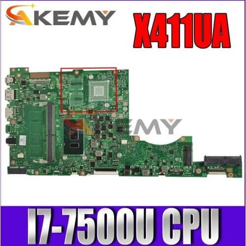 Akemy X411UA Laptop motherboard for ASUS VivoBook-14 X411UA X411UQ X411UN X411U S4200UQ S4200U original mainboard I7-7500U GM
