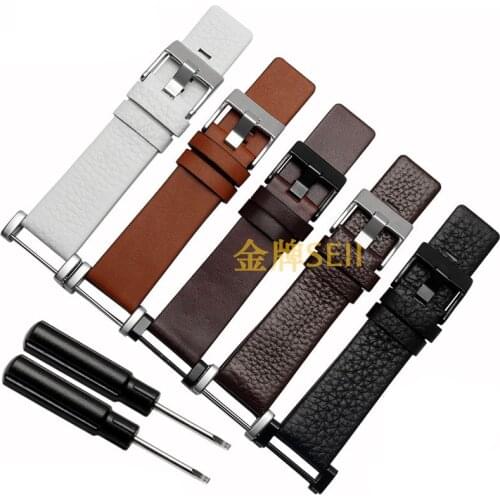 Watch accessories 24mm Genuine Leather Watchband For Suunto Essential For Suunto CORE Strap+Tools Free shipping