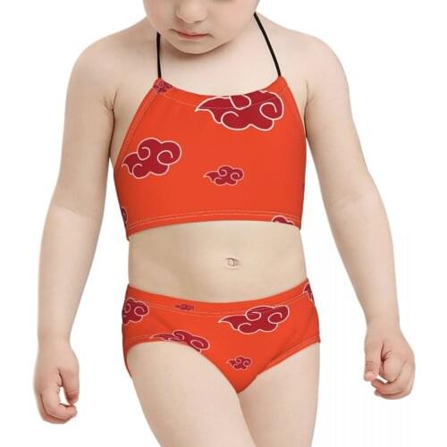 Anime Manga Kids Swimsuit for Girl Children Print Akatsuki (12) Biquini 2021 Wholesale Baby Girl Swimming Suit