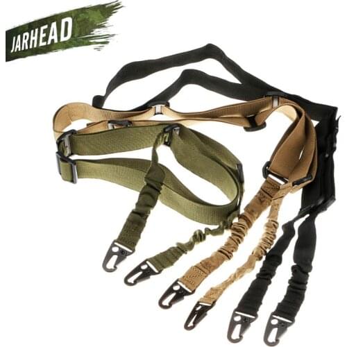CS Tactical Nylon Sling Strap Lanyard Rope Multi-Purpose 2 Point Sling Survival Rope Army Outdoor Equipment Elastic Sling/Strap