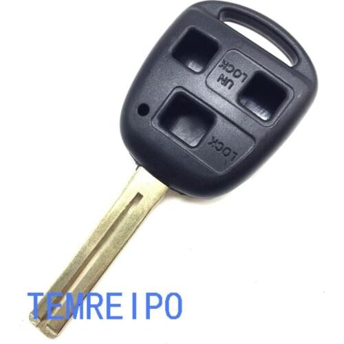 5pcs/lot 3 Button Uncut Blade TOY48 Remote Key Shell For LEXUS ES300 GS300 GS430 GX470 LS200 LS300 LS400 RX300 Key Case
