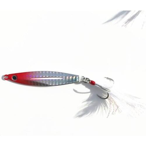 30g 6.9cmMetal Lure Fishing Spoon Freshwater Fishing Hard LureSliceJigBait Spoon Fishing Tackle Metal Jigging