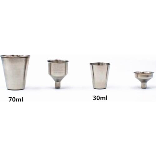 1PC Mini Stainless Steel Funnels Cups Wine Beer Coffee Cup Whiskey Milk Mugs Outdoor Travel camping Cup