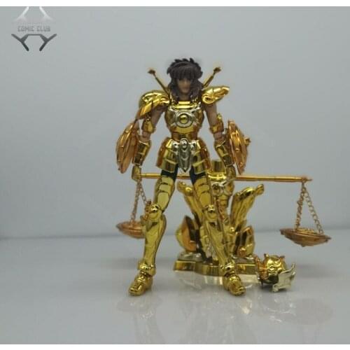COMIC CLUB IN-STOCK mini cloth myth DDP scale 100mm EX gold saint libra Dohko with object metal armor action figure toy