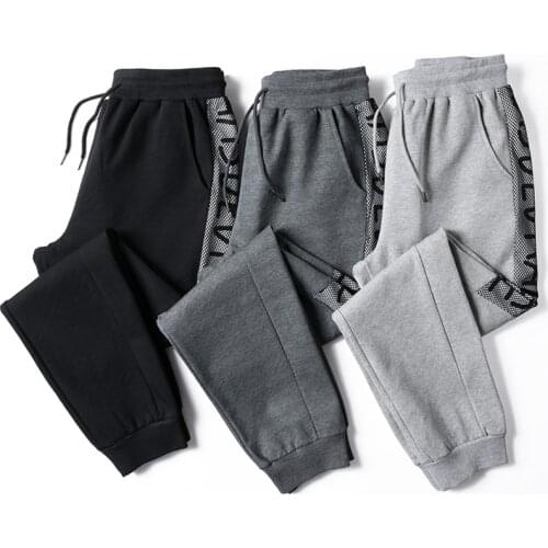 Mens Sweatpants 2021 New Casual Elasticity Joggers Pants Men Fashion Elastic Waist Sport Trousers Black Grey Sports Pants Men