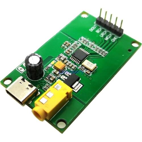PCM1808 ADC AUX 3.5 Stereo Single-ended Analog Audio to I2S IIS Digital Output Board Encoding