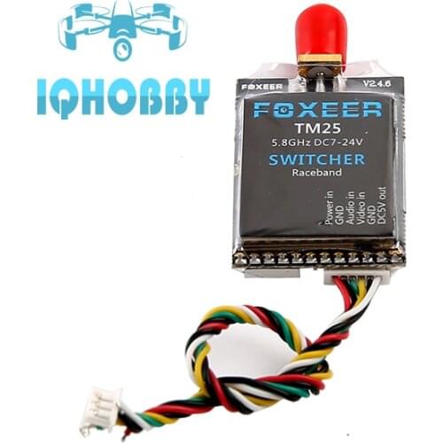 Foxeer 5.8G 40CH 7-24V 25-600mW Adjustable FPV Transmitter TM25 Switcher Raceband (exclude antenna) - RP-SMA