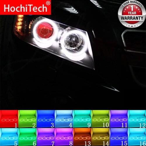Headlight Multi-color RGB LED Angel Eyes Halo Ring Eye DRL RF Remote Control for CHEVROLET CAPTIVA S3X 2006 - 2011 Accessories