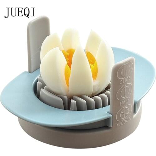JueQi Egg Slicer, Egg Cutter Heavy Duty Slicer for Strawberry Fruit Garnish Slicer, Stainless Steel Wire with 3 Slicing Styles
