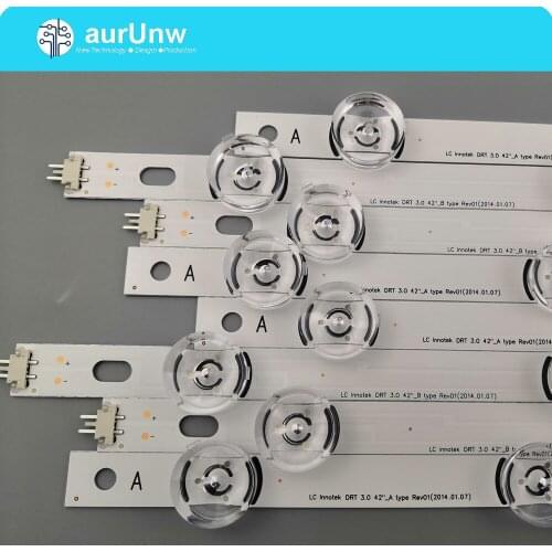 8Pcs/Set LED Strip for LG 42LB5800 42LB5700 42LF5610 42LB550V innotek DRT 3.0 42 A/B 6916L-1709B 6916L-1710B 1709A 1710A