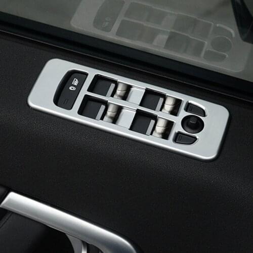 Inside Door Window Glass Lift Button Switch Decorative Cover Sticker For Range Rover Discovery Sport Interior Accessories