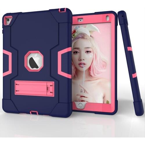 Armor Cover Case For Apple Ipad 6 Air 2 Tablet Stand Shockproof Heavy Duty Protect Skin Rubber Hybrid Case For IPad Pro 9.7