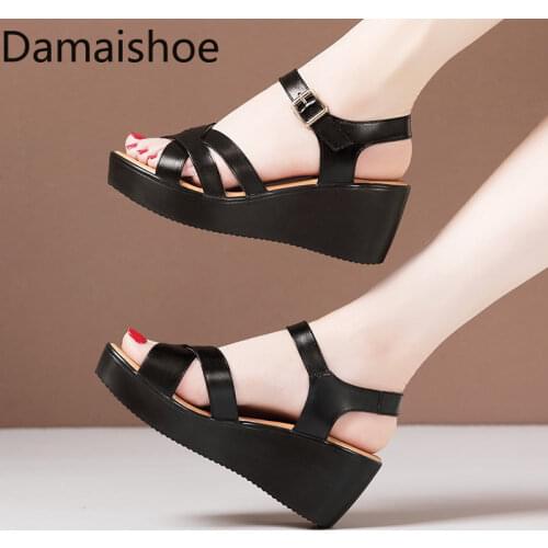 Womens Sandals Summer 2021 New Fashion Wedge Mother Womens Casual Shoes Non-Slip Mid Heel Versatile Sandal Outdoor Beach Shoes