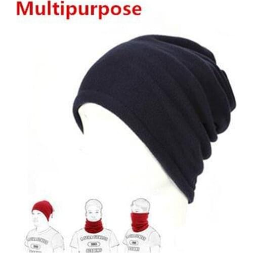 1PC Winter Unisex Sports Caps Scarves Fleece Warmer Face cover Beanie Hats Ski Hiking Riding Caps Hats Sport Accessories
