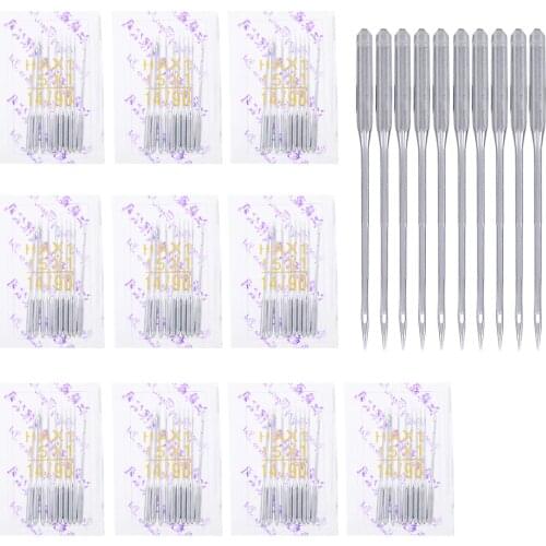 100pcs 14/90 Sewing Machine Needles Stainless Steel Knitting Neddle Set For Brother Singer Toyota Domestic Knitting Machine