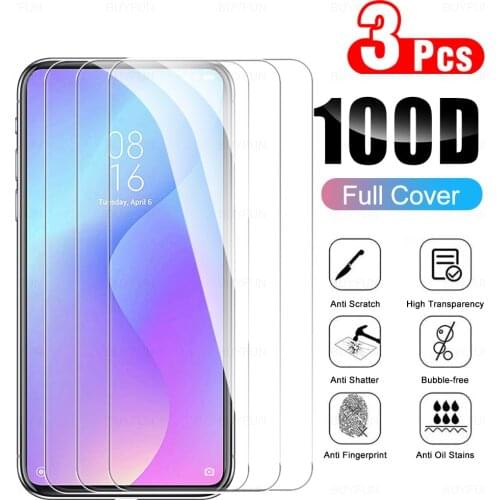 3pcs tempered glass front film for xiaomi mi 9t full over scratch resistant glass for xiaomi mi 9t m1903f10g screen protector