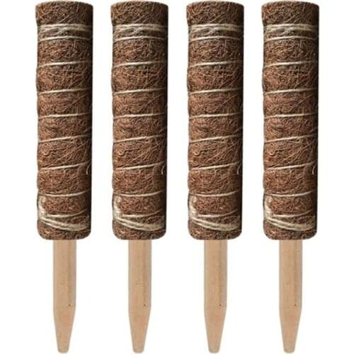 4 Pack Coir Totem Pole Coir Moss Totem Pole for Plant Support Extension Climbing Indoor Plants pers 50cm